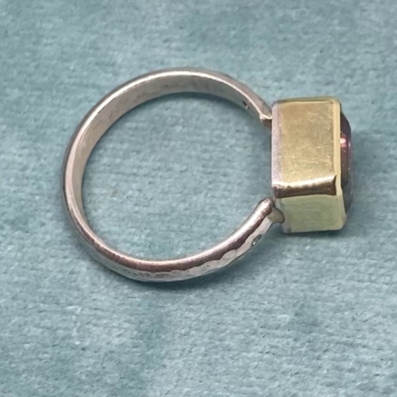 Brazilian Watermelon Tourmaline Engagement ring. With Diamonds. All Earth Mined - Picture 5 of 8